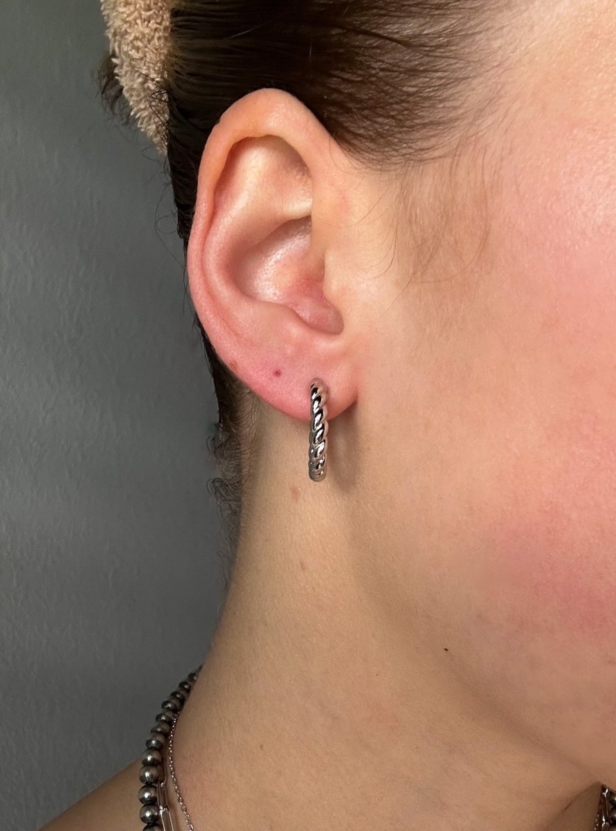 Polson Twisted Hoop Earrings - Horseshoe J & Co.