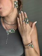 Poston Emerald Valley Turquoise Bangle - Horseshoe J & Co.