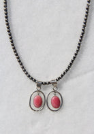 Poston Pink Conch Frame Necklace Pendant - Horseshoe J & Co.