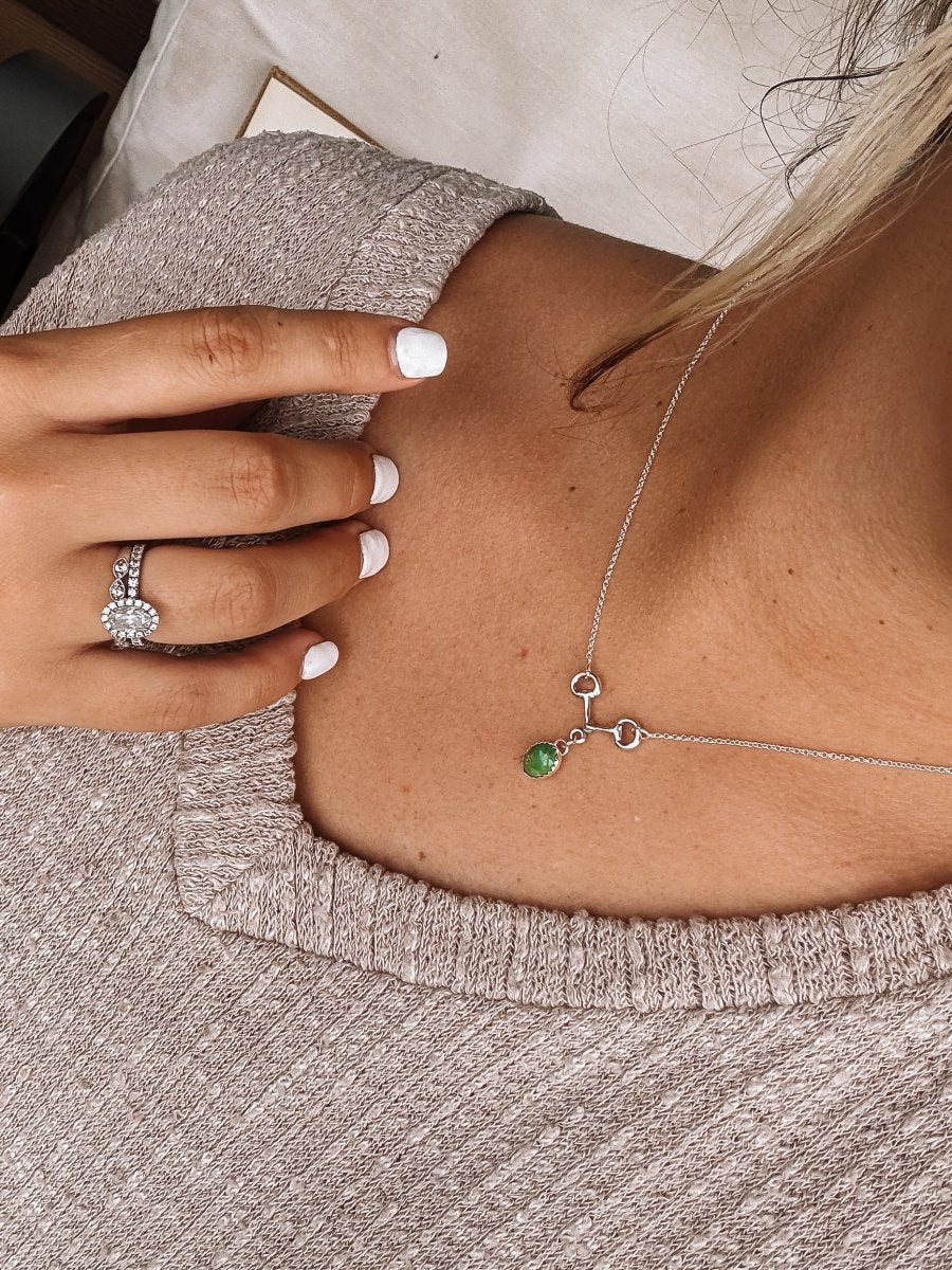 Poteet Snaffle Bit Turquoise Necklace - Horseshoe J & Co.