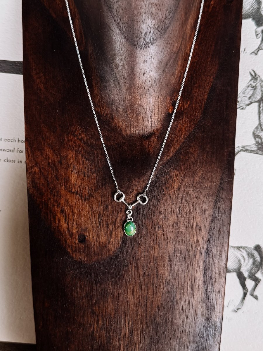 Poteet Snaffle Bit Turquoise Necklace - Horseshoe J & Co.