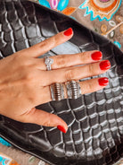 Quincy Silver + Gold Coil Ring - Horseshoe J & Co.