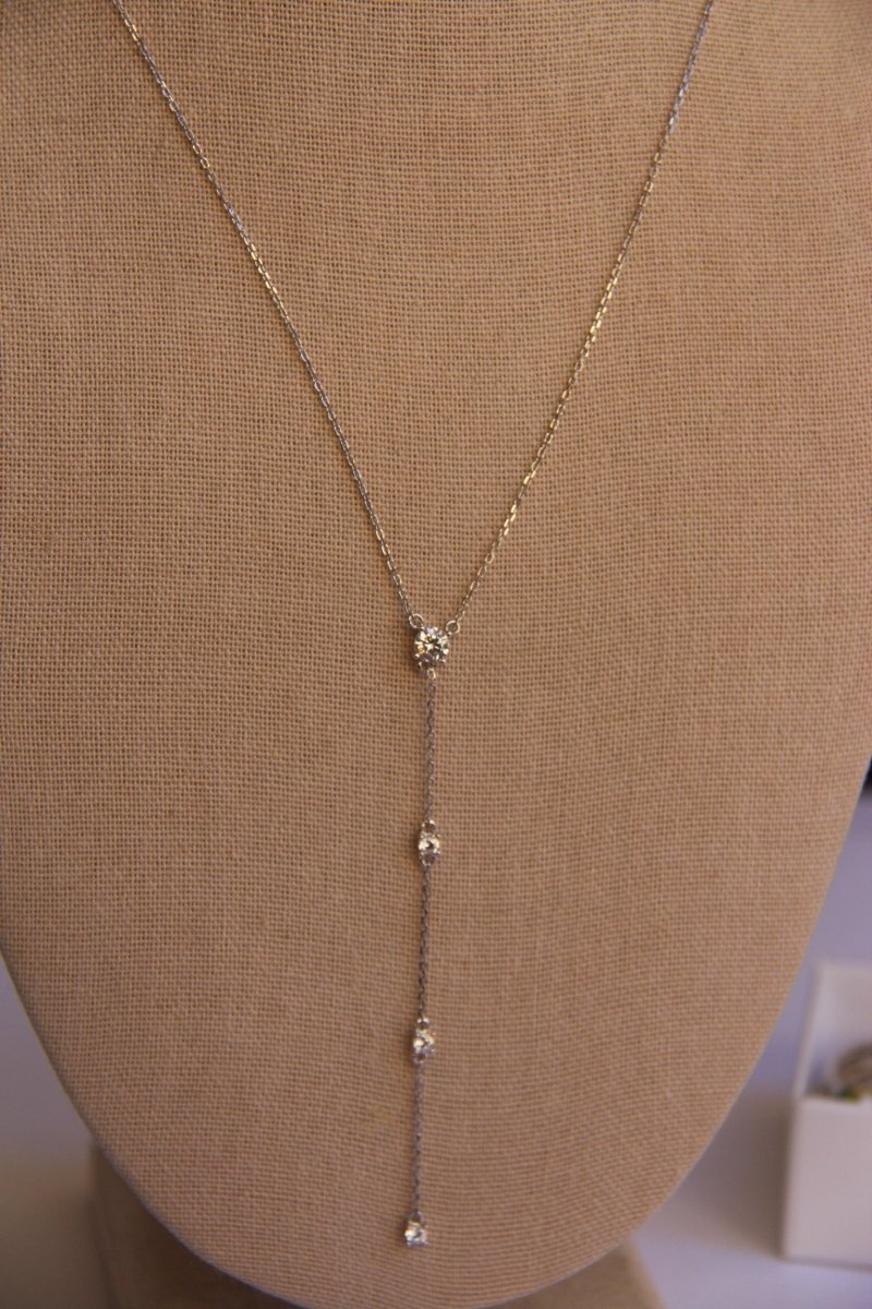 Ramsay Round CZ Lariat Necklace - Horseshoe J & Co.