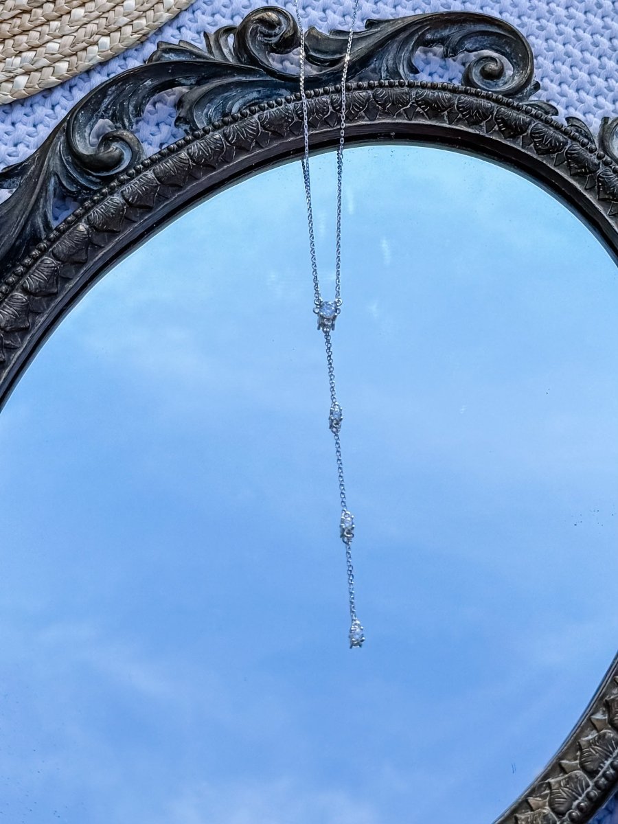 Ramsay Round CZ Lariat Necklace - Horseshoe J & Co.