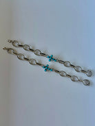 Ranchester Turquoise Cross Link Bracelet - Horseshoe J & Co.