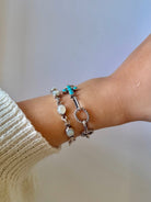 Ranchester Turquoise Cross Link Bracelet - Horseshoe J & Co.