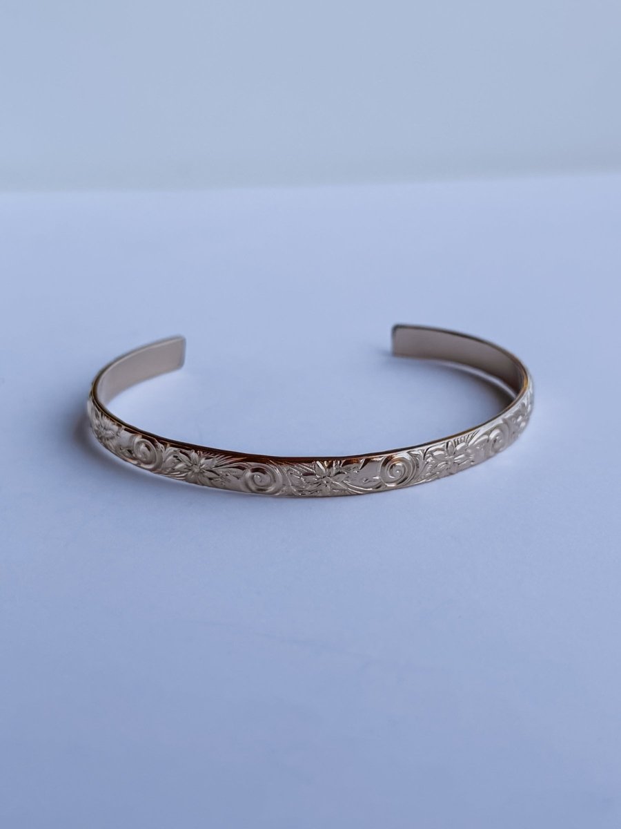 Rankin Gold Filled Patterned Cuff - Horseshoe J & Co.