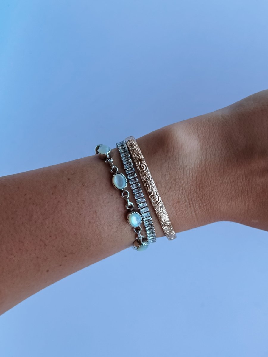 Rankin Gold Filled Patterned Cuff - Horseshoe J & Co.