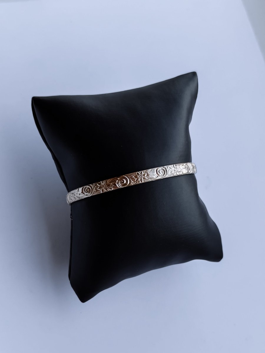 Rankin Gold Filled Patterned Cuff - Horseshoe J & Co.