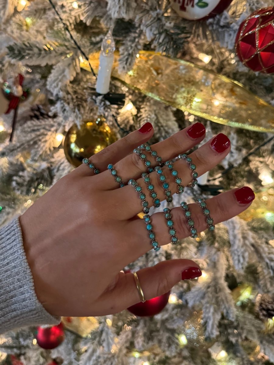 Rattler Turquoise All Around Ring - Horseshoe J & Co.