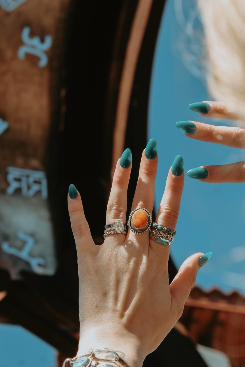 Rattler Turquoise All Around Ring - Horseshoe J & Co.