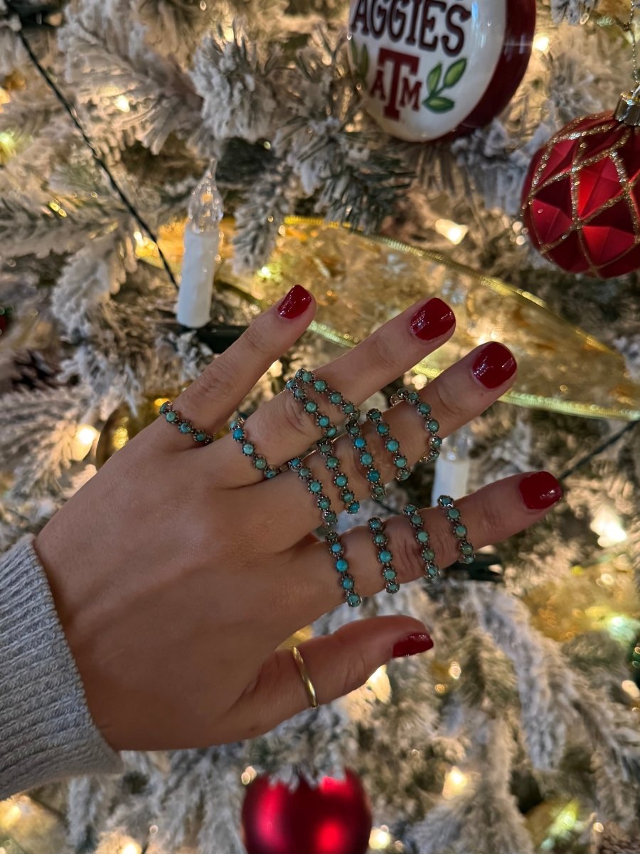 Rattler Turquoise All Around Ring - Horseshoe J & Co.