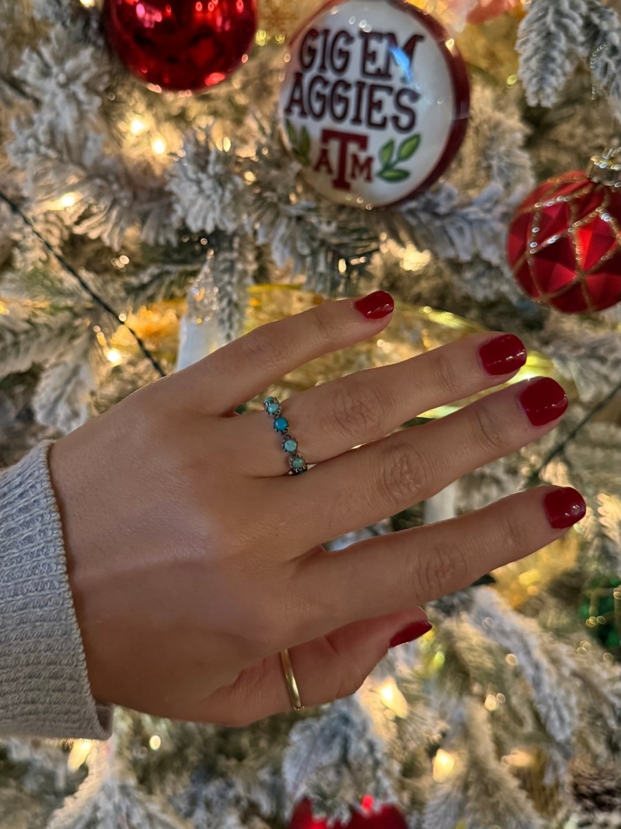 Rattler Turquoise All Around Ring - Horseshoe J & Co.