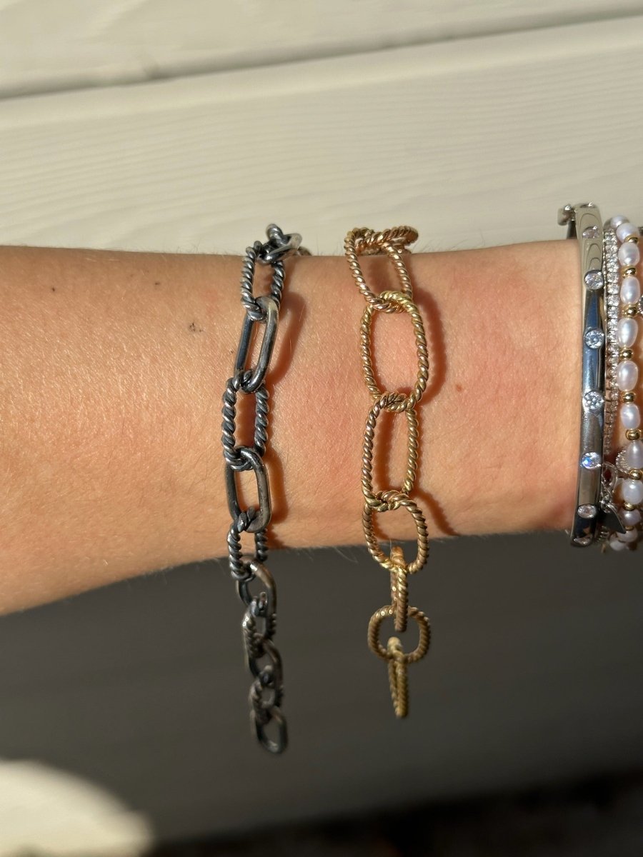 Rawlins Silver Chain Bracelet - Horseshoe J & Co.