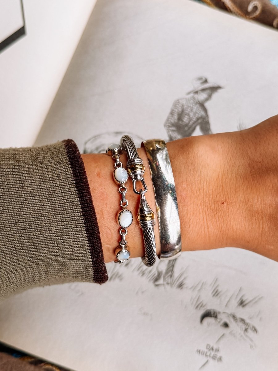 Richland Silver Cuff Bracelet - Horseshoe J & Co.