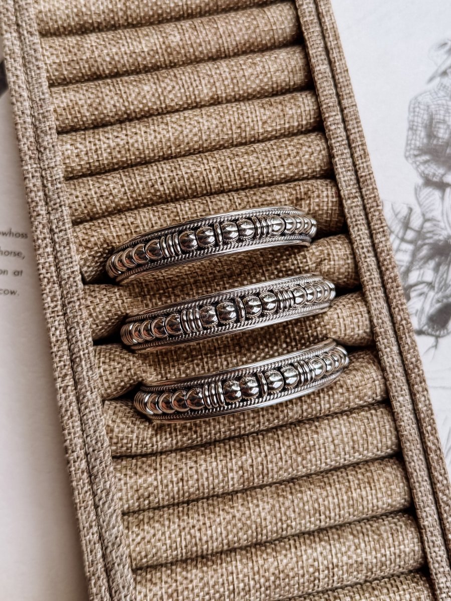 Riverwind Silver Coil Cuff Bracelet - Horseshoe J & Co.