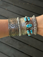 Riverwind Silver Coil Cuff Bracelet - Horseshoe J & Co.