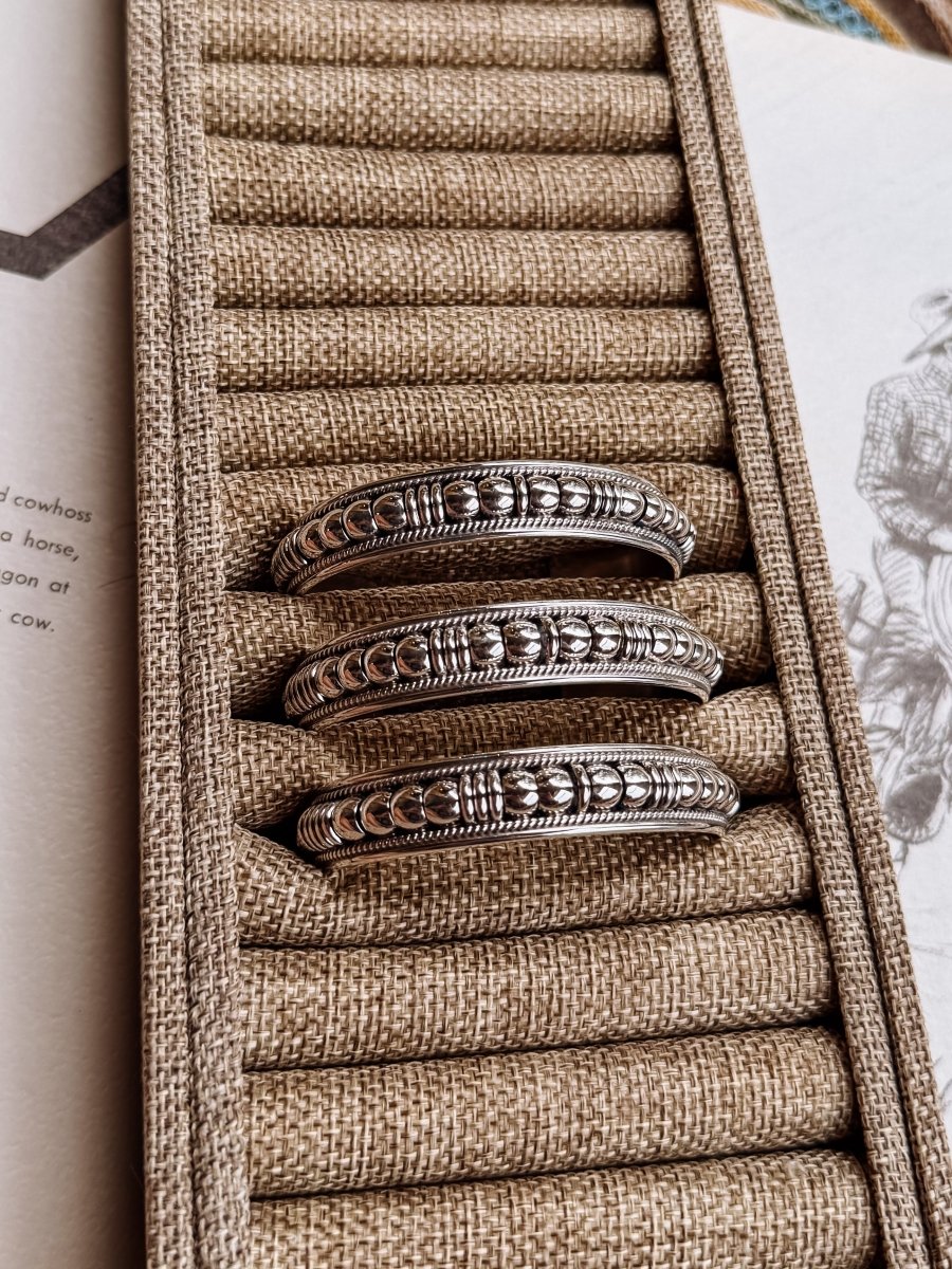 Riverwind Silver Coil Cuff Bracelet - Horseshoe J & Co.