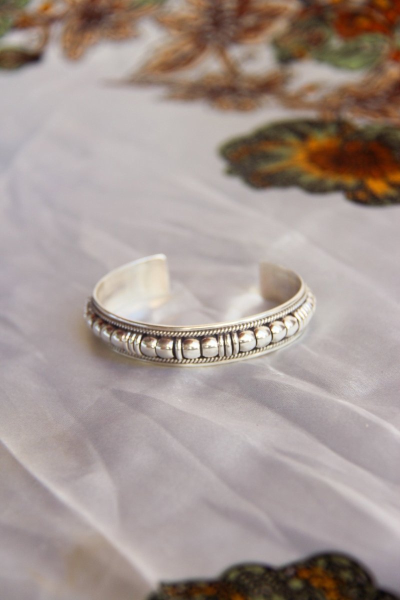 Riverwind Silver Coil Cuff Bracelet - Horseshoe J & Co.