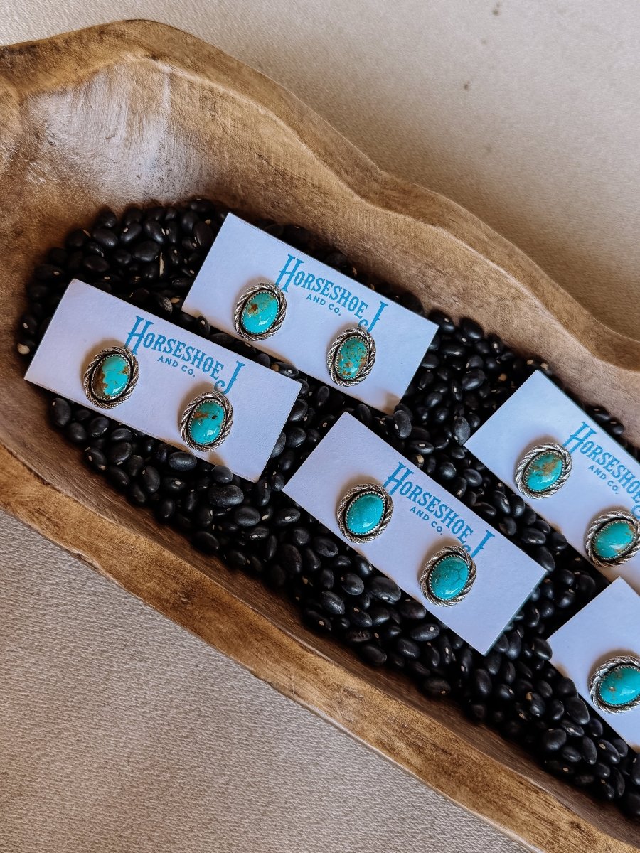 Roper Studs - earrings - Horseshoe J & Co.