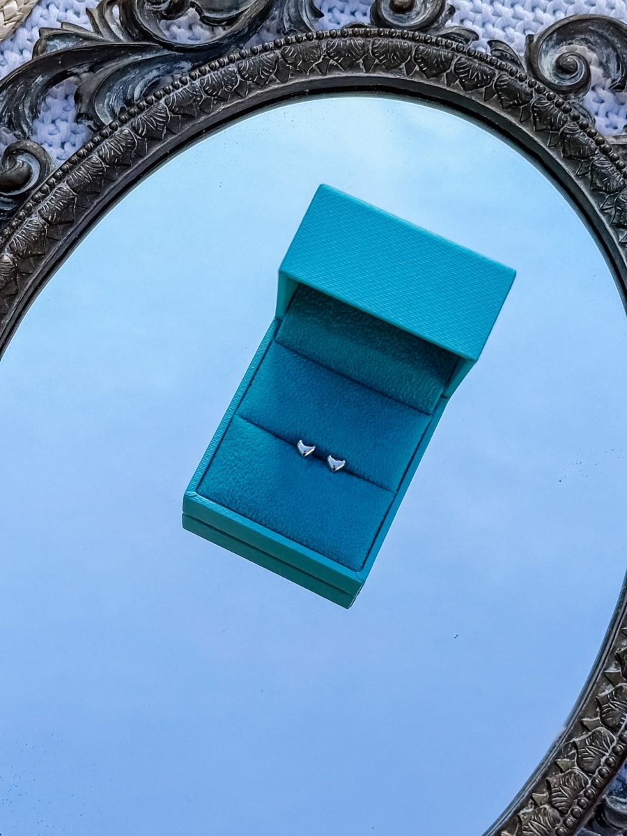 Roy Heart Studs - Horseshoe J & Co.