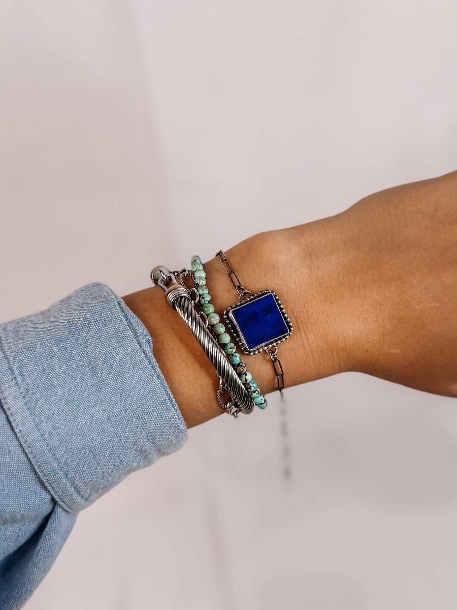 Savoy Blue Lapis Link Bracelet - Horseshoe J & Co.