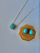 Seneca Pink Conch/Turquoise Earring + Necklace Set - Horseshoe J & Co.