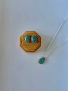 Seneca Pink Conch/Turquoise Earring + Necklace Set - Horseshoe J & Co.