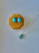 Seneca Pink Conch/Turquoise Earring + Necklace Set - Horseshoe J & Co.