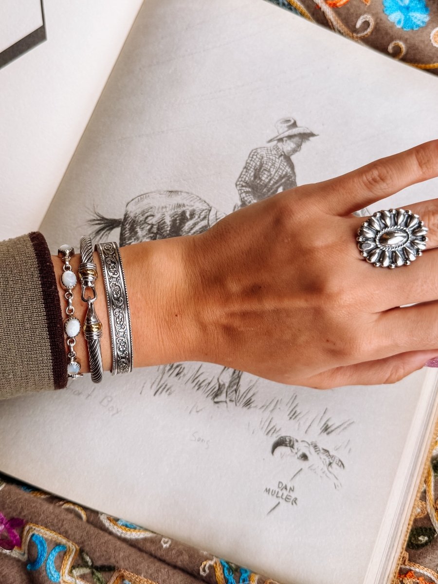 Sidney Scroll Cuff Bracelet - Horseshoe J & Co.