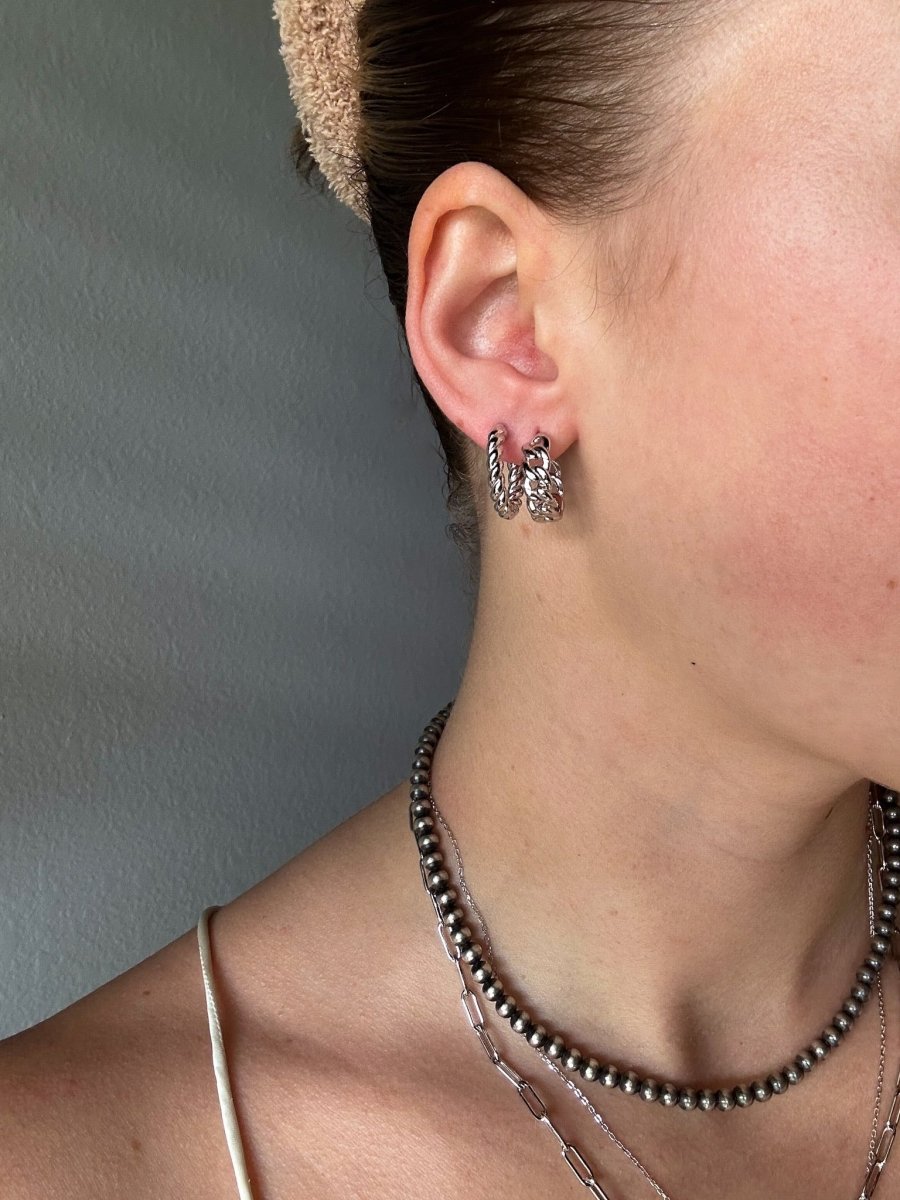 Simms Small Chain Hoops - Horseshoe J & Co.