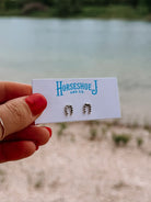 Small Horseshoe Stud Earrings - Horseshoe J & Co.