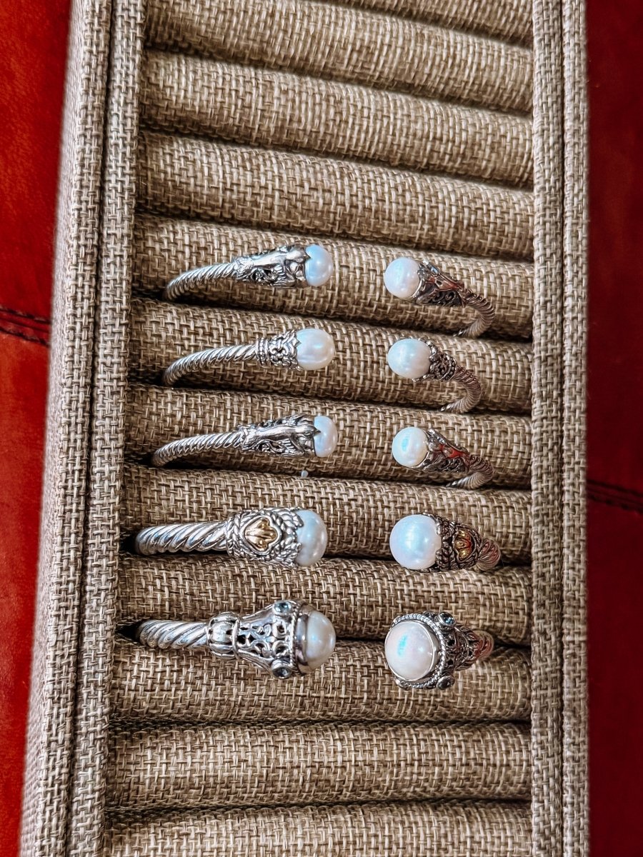 Spiffy Pearl Cable Bracelet - Horseshoe J & Co.