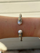 Spiffy Pearl Cable Bracelet - Horseshoe J & Co.
