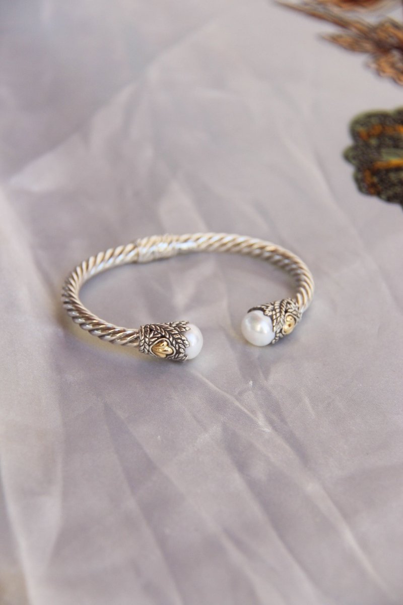 Spiffy Pearl Cable Bracelet - Horseshoe J & Co.