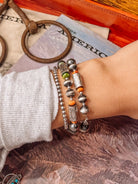 Stinnett Navajo Pearl & Stone Bracelets + Earrings Set - Horseshoe J & Co.