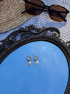 Sumatra Pearl Charm Earrings - Horseshoe J & Co.