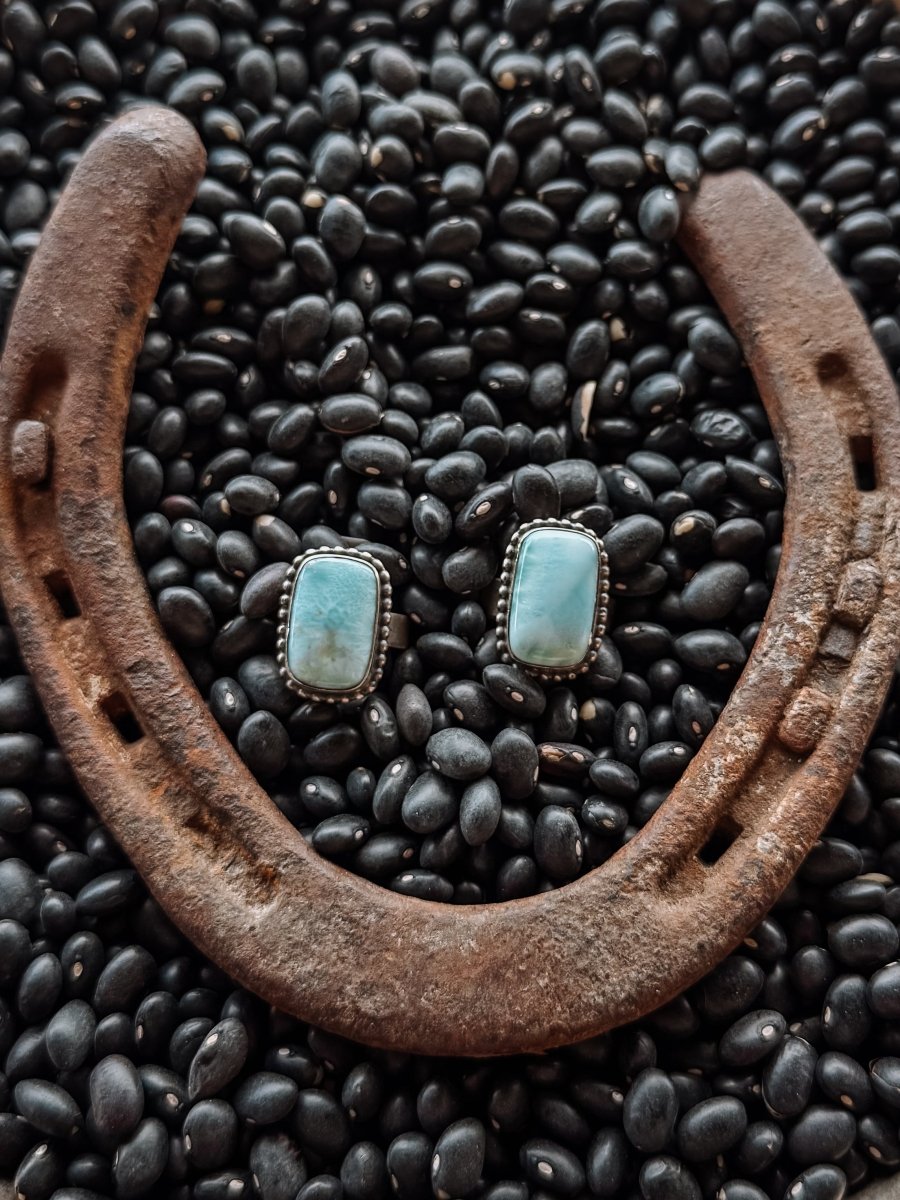 Tallow Larimar Ring - Horseshoe J & Co.
