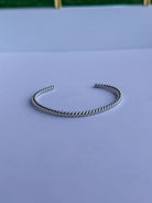 Trent Silver Twist Cuff - Horseshoe J & Co.