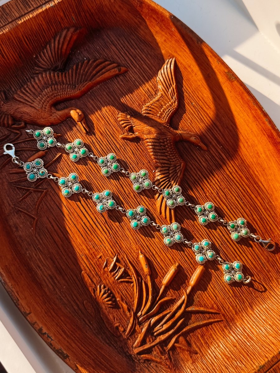 Trinidad Turquoise Link Bracelet - Horseshoe J & Co.