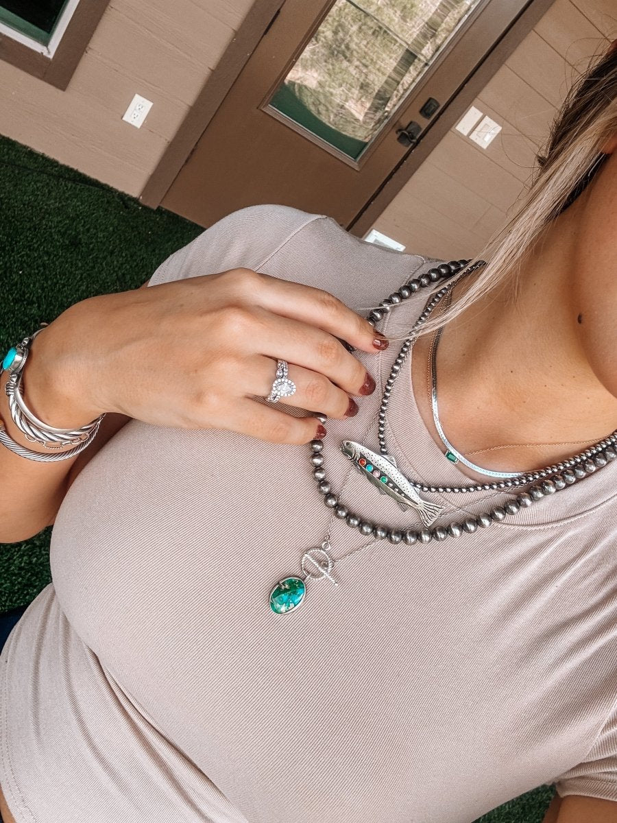 Trout Pin/Necklace Pendant - Horseshoe J & Co.