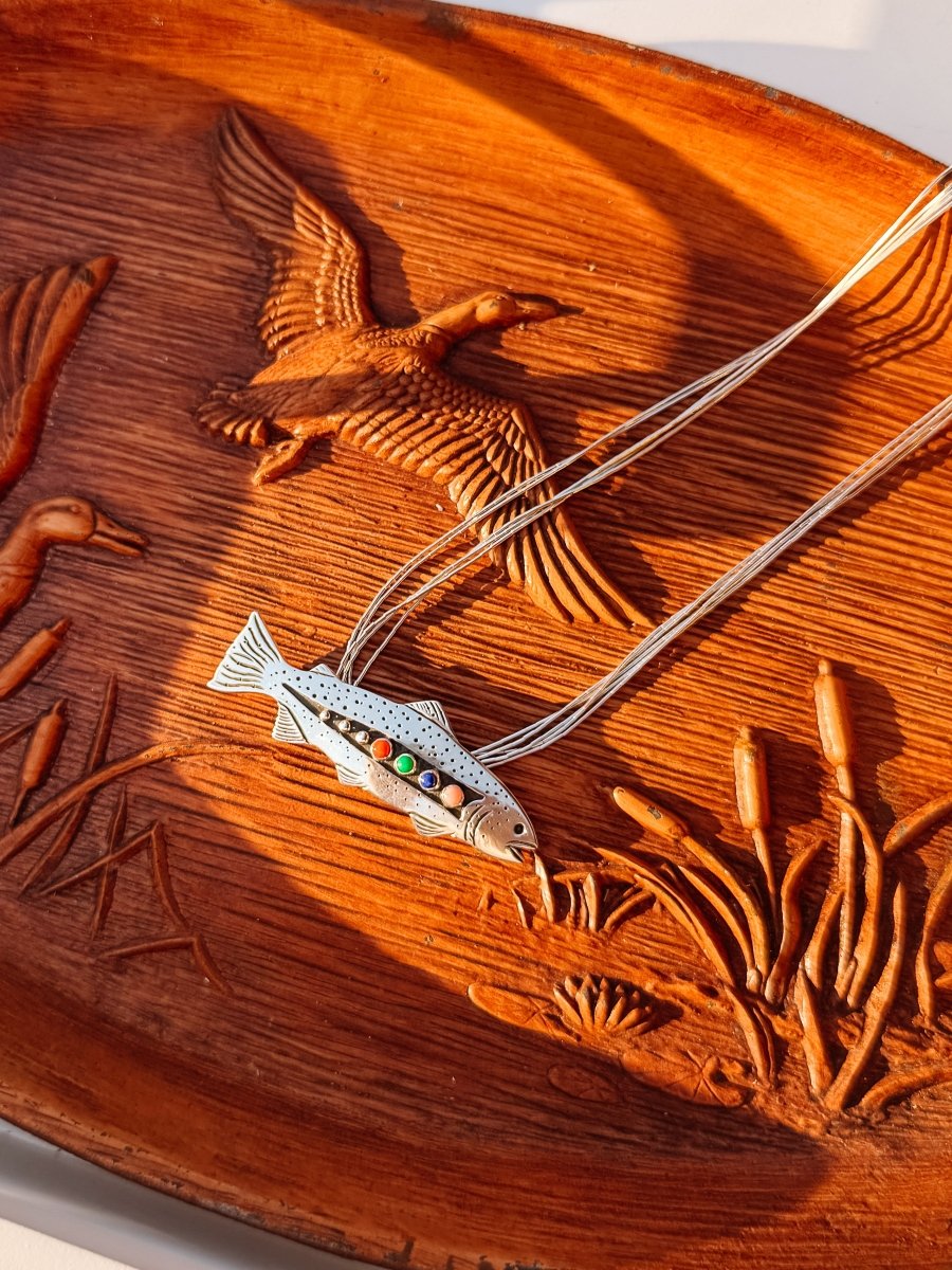 Trout Pin/Necklace Pendant - Horseshoe J & Co.