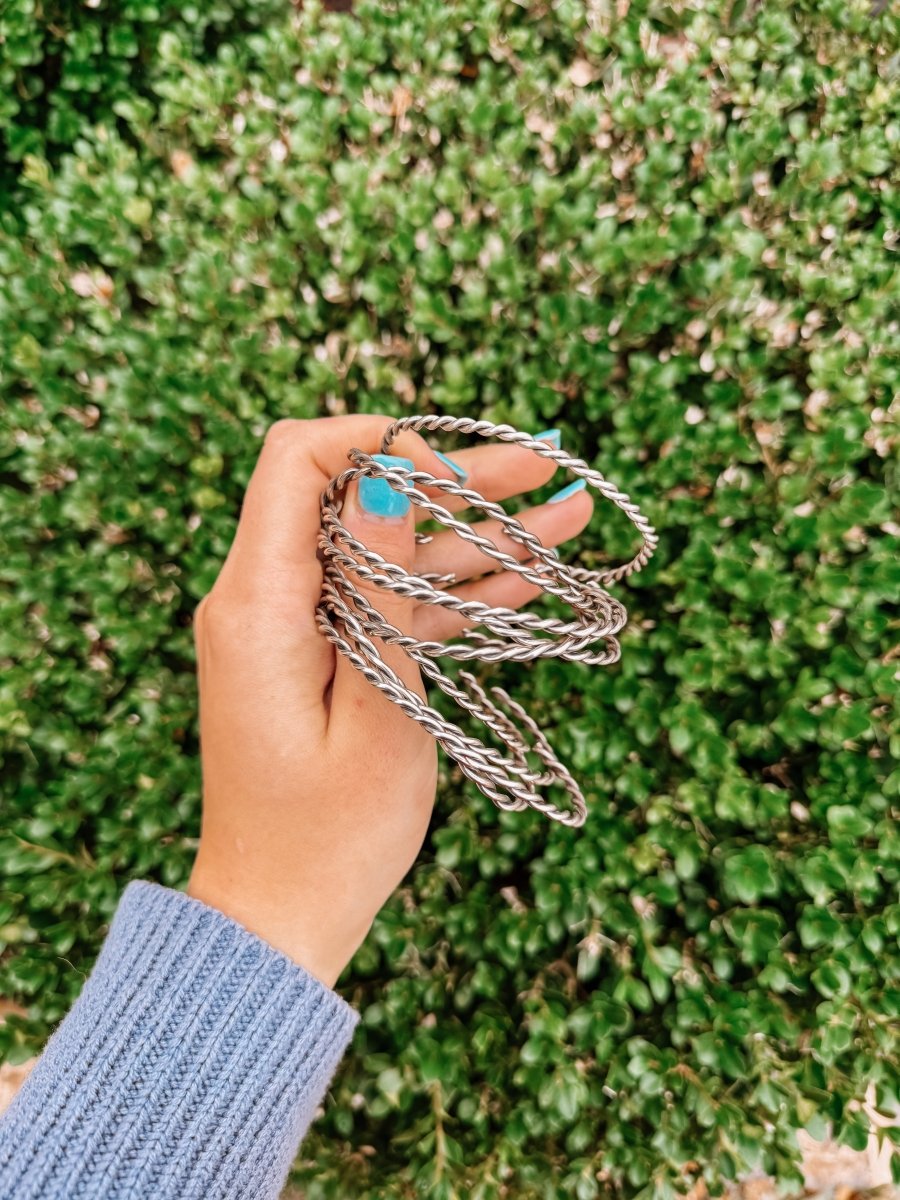 Twisted Rope Cuff - Horseshoe J & Co.