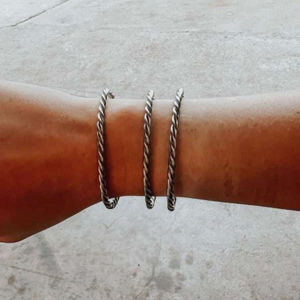 Twisted Rope Cuff - Horseshoe J & Co.