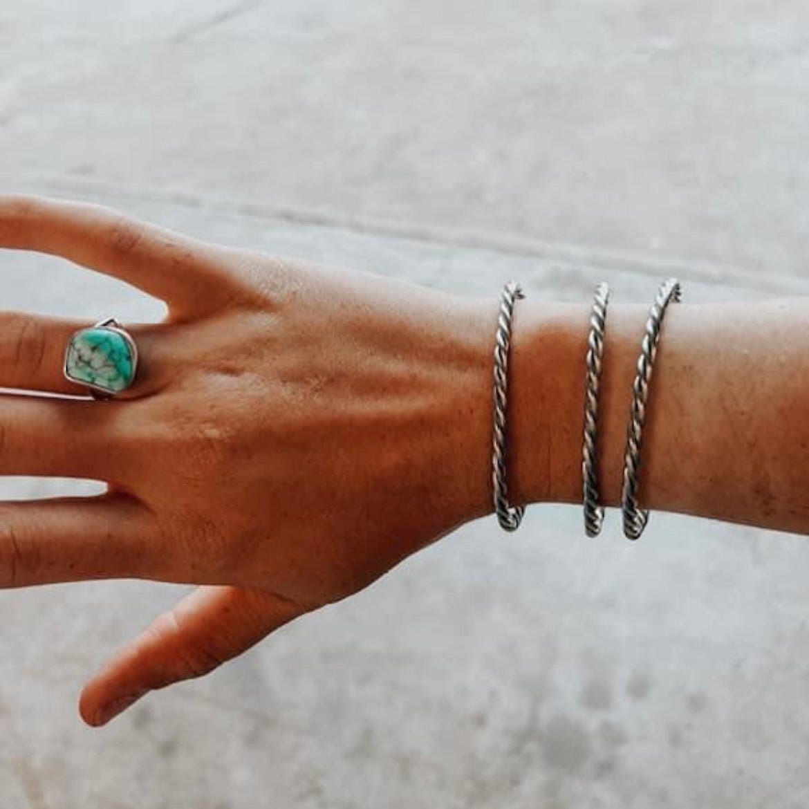 Twisted Rope Cuff - Horseshoe J & Co.