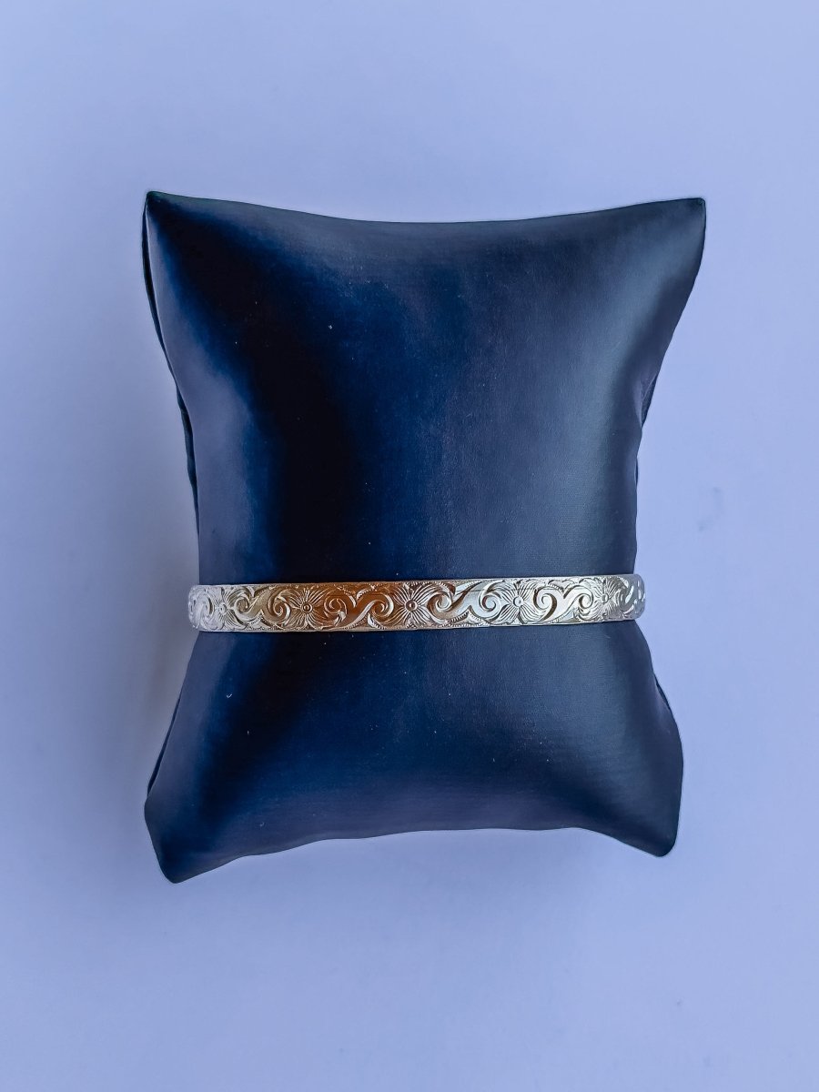 Votaw Gold Filled Patterned Cuff - Horseshoe J & Co.