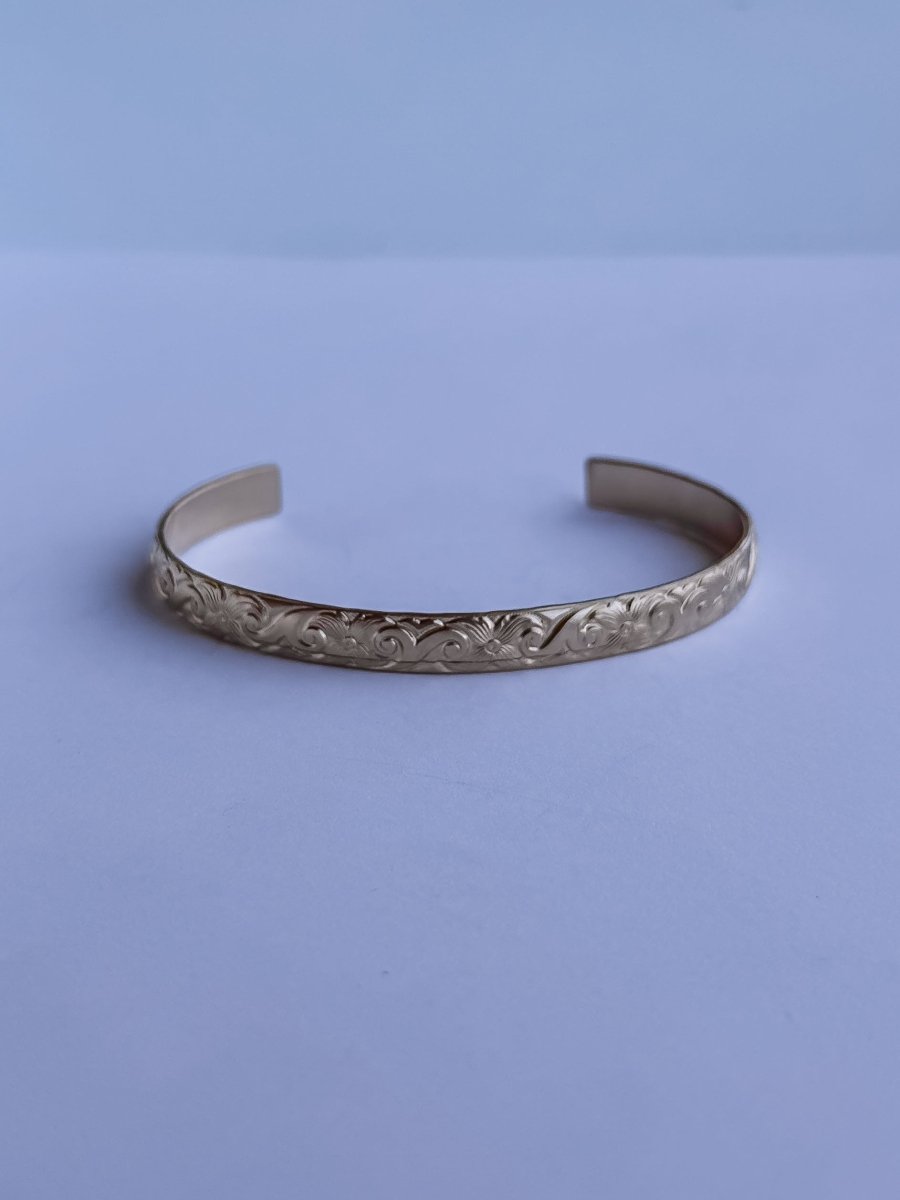 Votaw Gold Filled Patterned Cuff - Horseshoe J & Co.