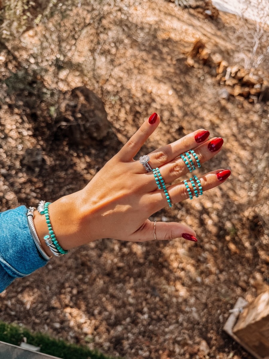 Watauga Turquoise Stacker Ring - Horseshoe J & Co.