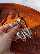 Wylie Turquoise Cable Cuff Bracelet (Large) - Horseshoe J & Co.