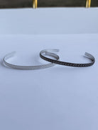 Yancey Silver Snake Patterned Cuff - Horseshoe J & Co.